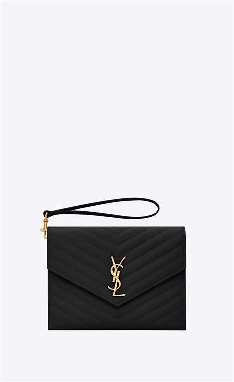 monogram clutch ysl